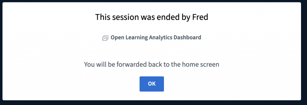 Téléchargement CSV fin de session