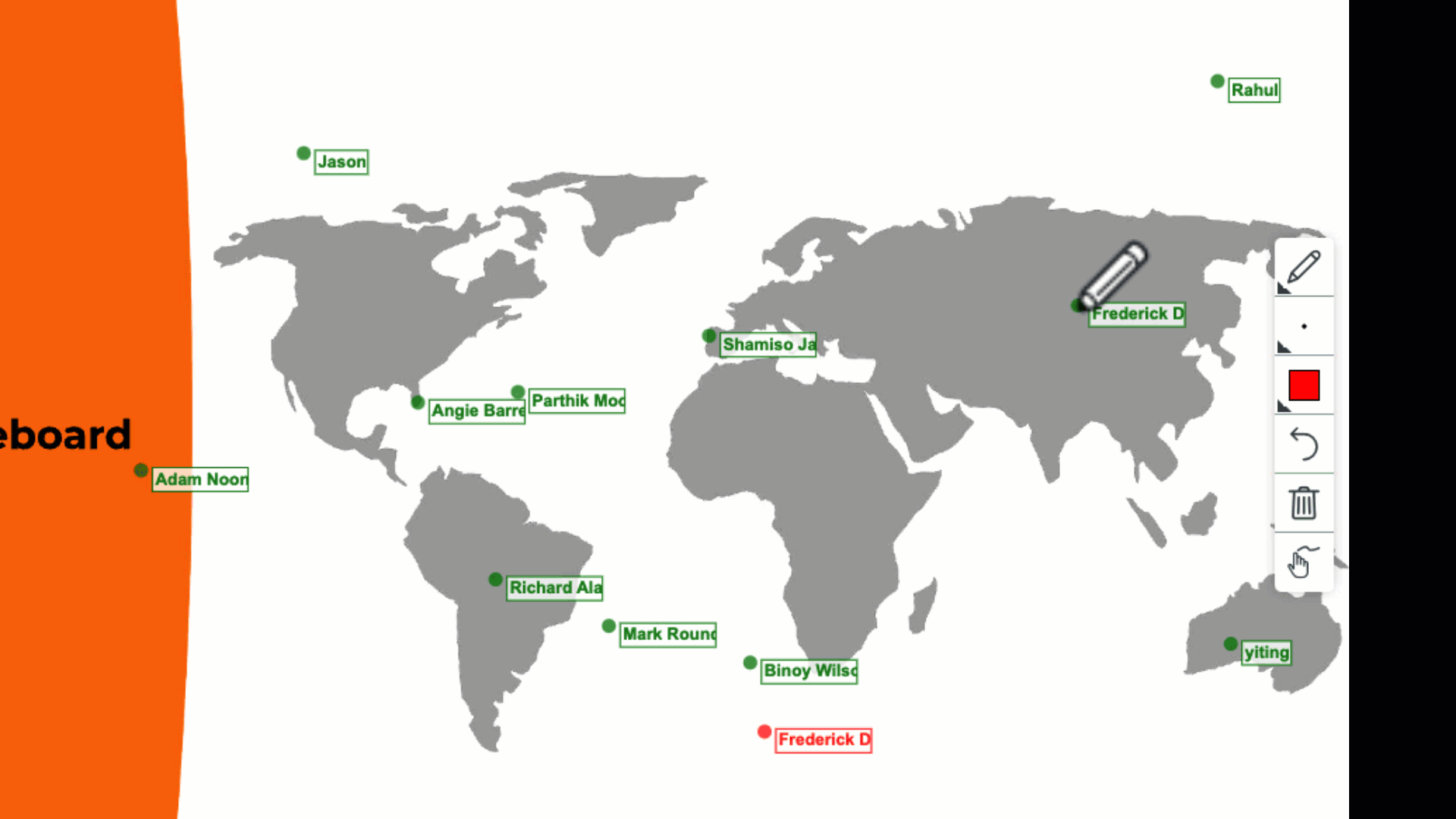 Exemple d'utilisation du curseur