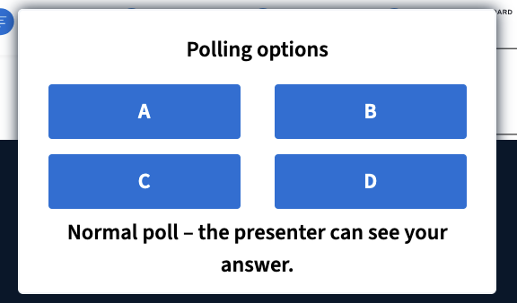 Sondage à choix multiples