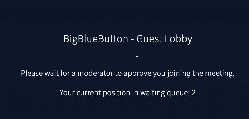 Place dans la file d'attente